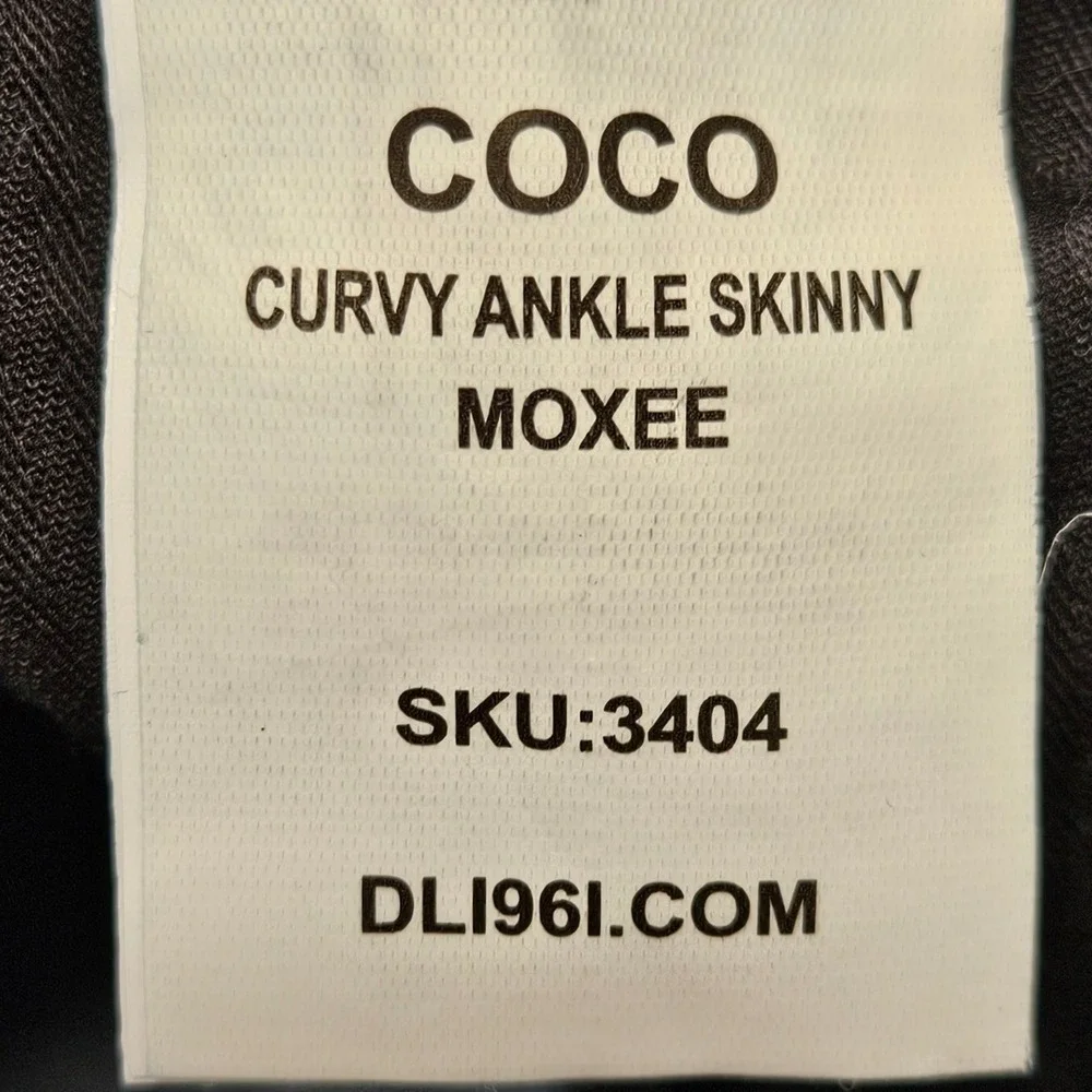 DL1961 Coco Curvy Ankle Skinny Jeans Moxee Dark Wash Denim Size 27 SKU 3404